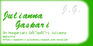 julianna gaspari business card